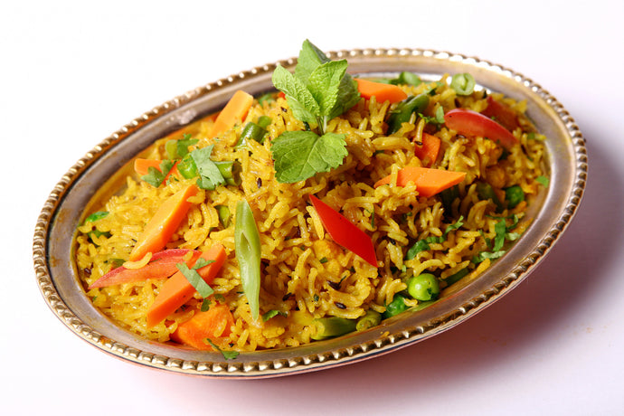 Vegetarisches Pulao-Reis